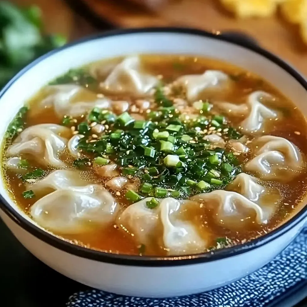Receita Fácil de Sopa de Wonton