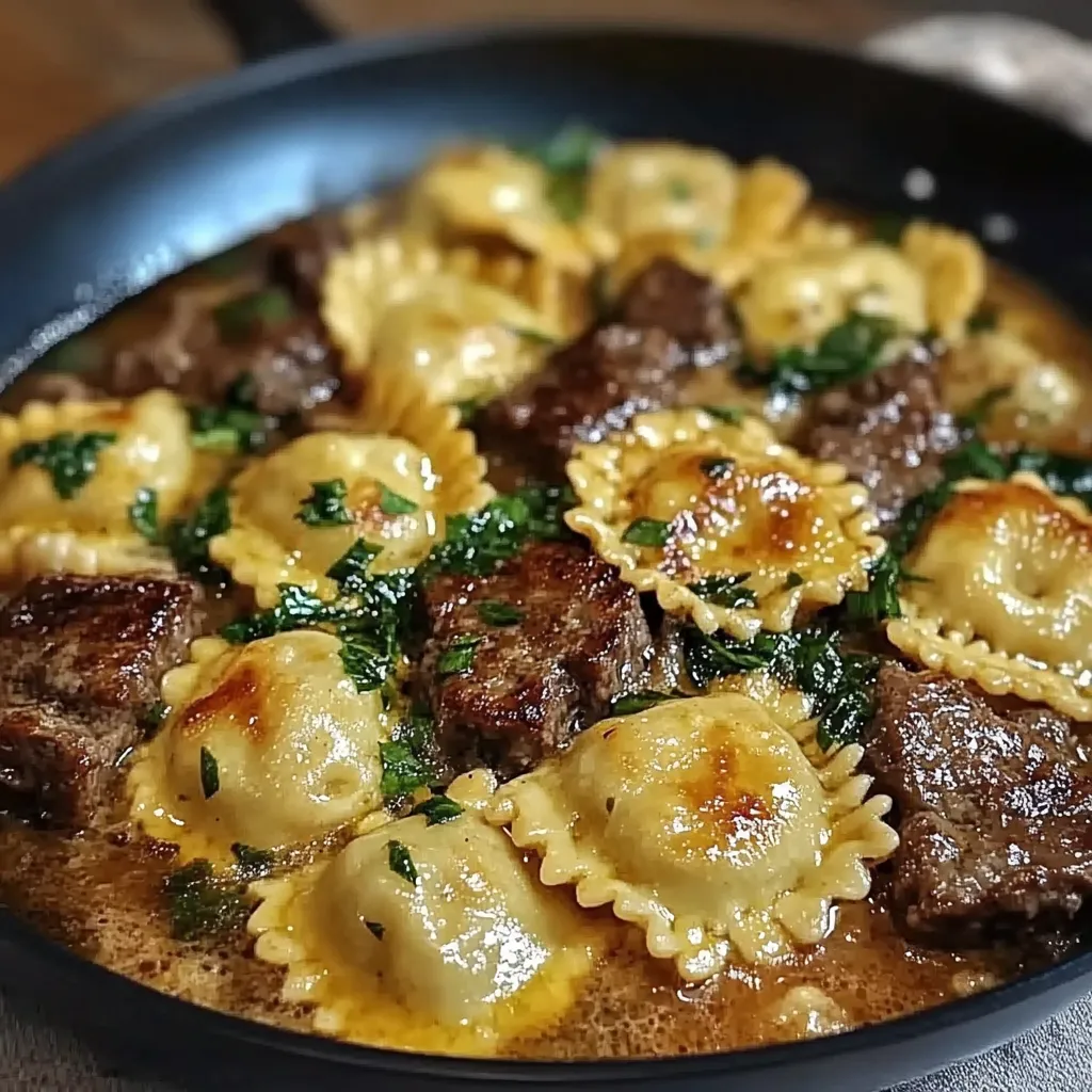 ravioli na frigideira