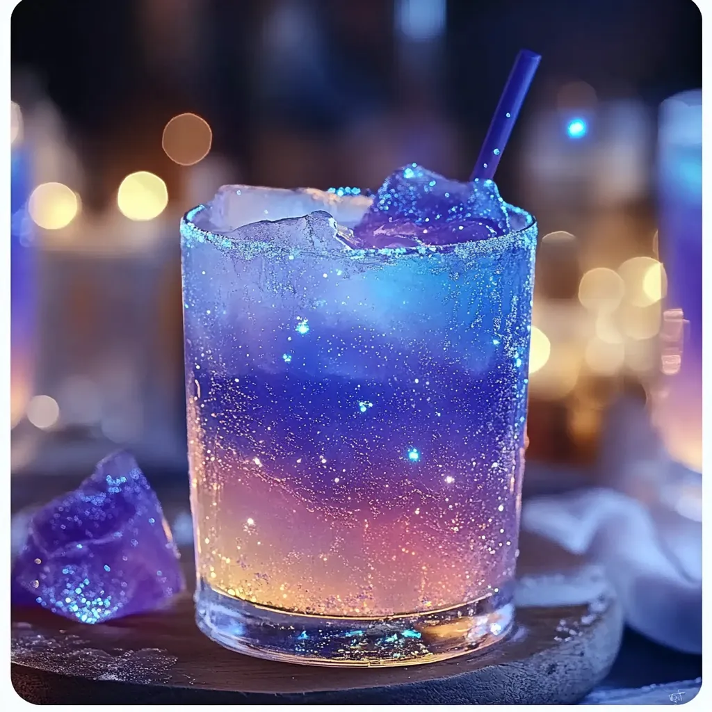 ponche com glitter