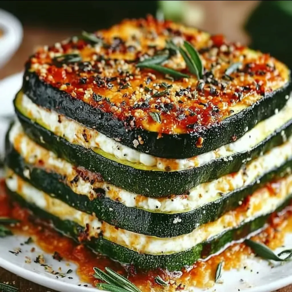 Abobrinhas Gratinadas com Ricota e Molho Marinara
