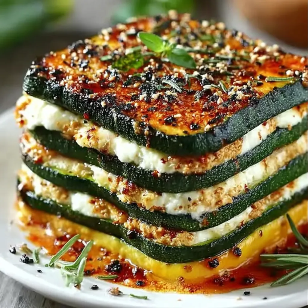 Abobrinhas Gratinadas com Ricota e Molho Marinara